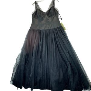 Vintage NWT - Nine West Long Maxi Tulle‎ Dress Women’s Size 14 Fairy Goth
